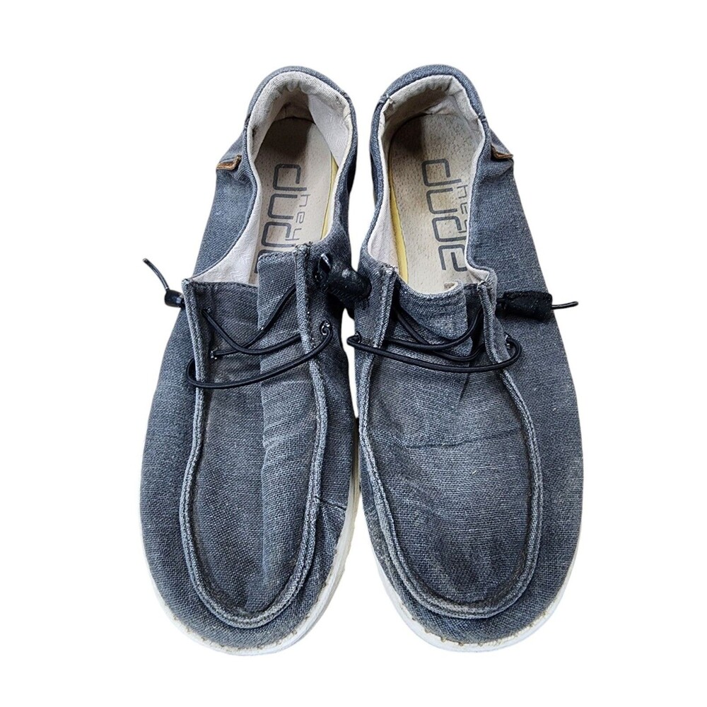Hey Dude‎ Shoes Womens US 9 Wendy Chambray Off Black Slip On Comfort